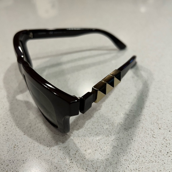 Valentino Absolute Rouge Rockstud Sunglasses - Picture 3 of 7